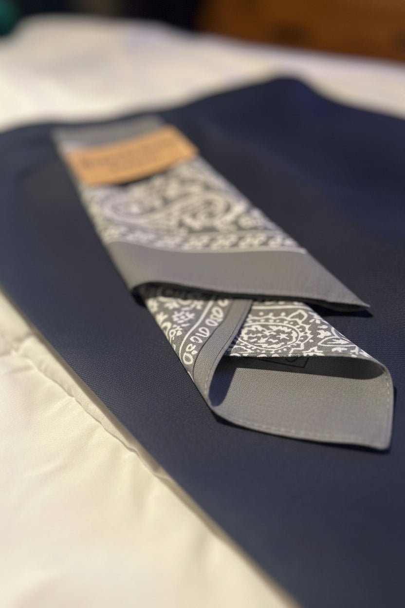 Dickies 874 work pants and classic bandana combo flat lay from Segundo Barrio Supply Co.