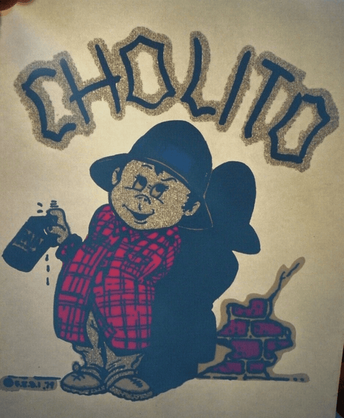 Cholito — Vintage 1970s Chicano Art Iron On Tee - Segundo Barrio Supply Co.