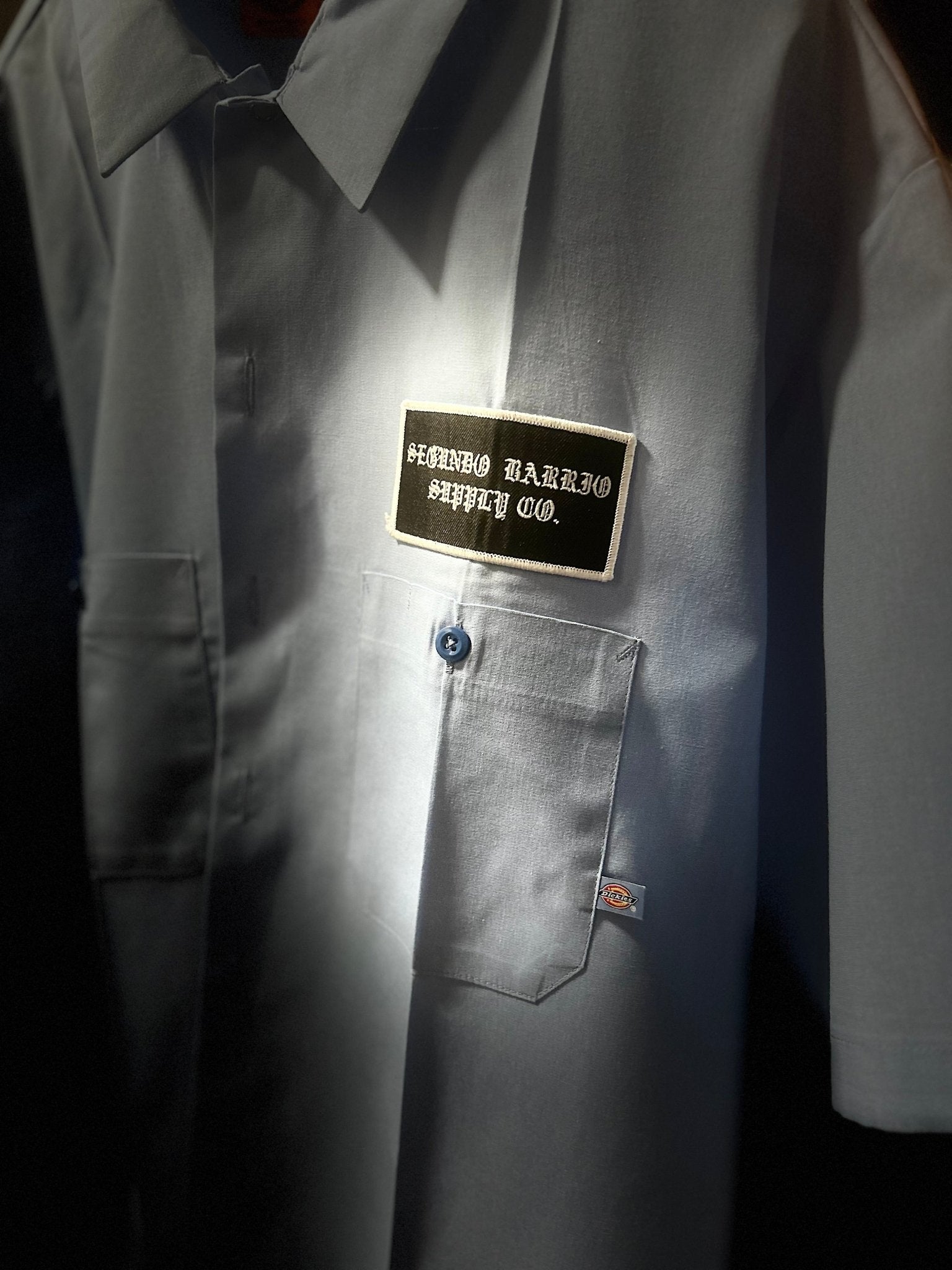Dickies Work Shirt with Segundo Barrio Patch - Premium Pressed - Segundo Barrio Supply Co.